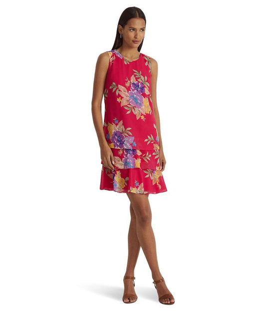 Floral Georgette Shift Dress