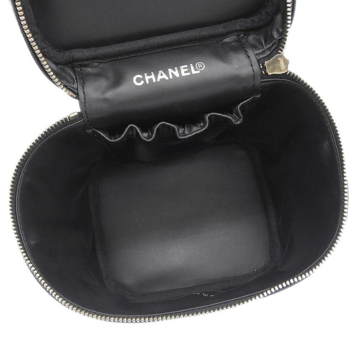 Chanel Vanity Leather Clutch Bag (Pre-Owned)