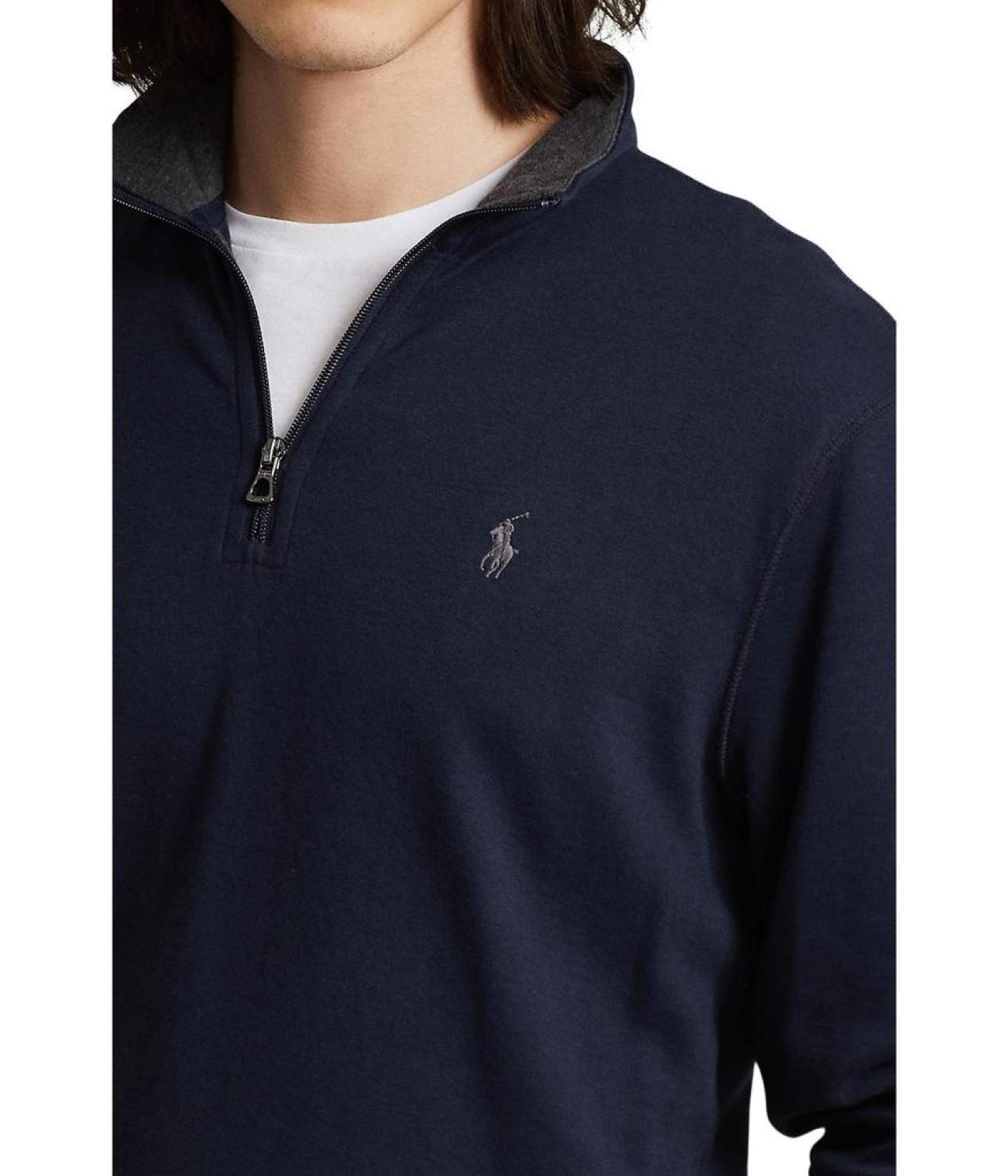 Long Sleeve Lux Jersey Quarter Zip Pullover