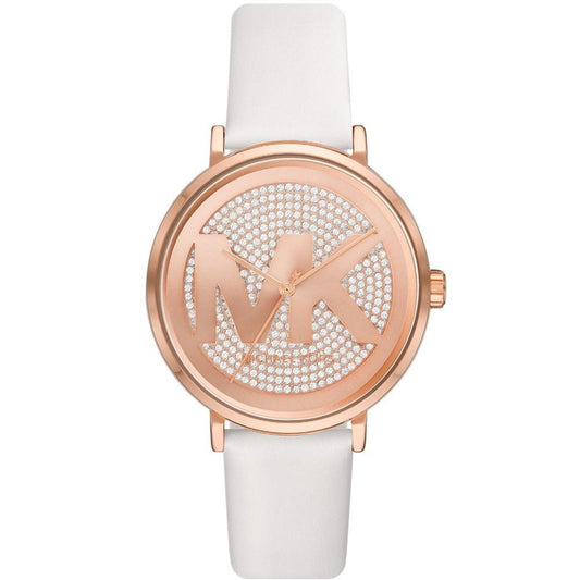 Women's Addyson Quartz Three-Hand White Leather Watch 40mm