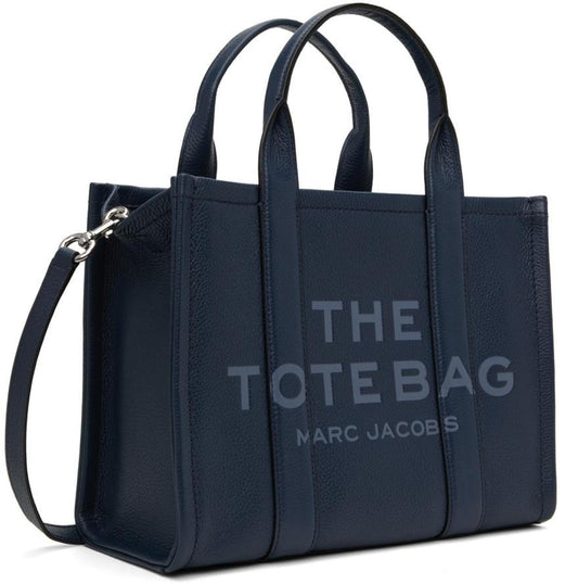 Navy 'The Leather Medium' Tote