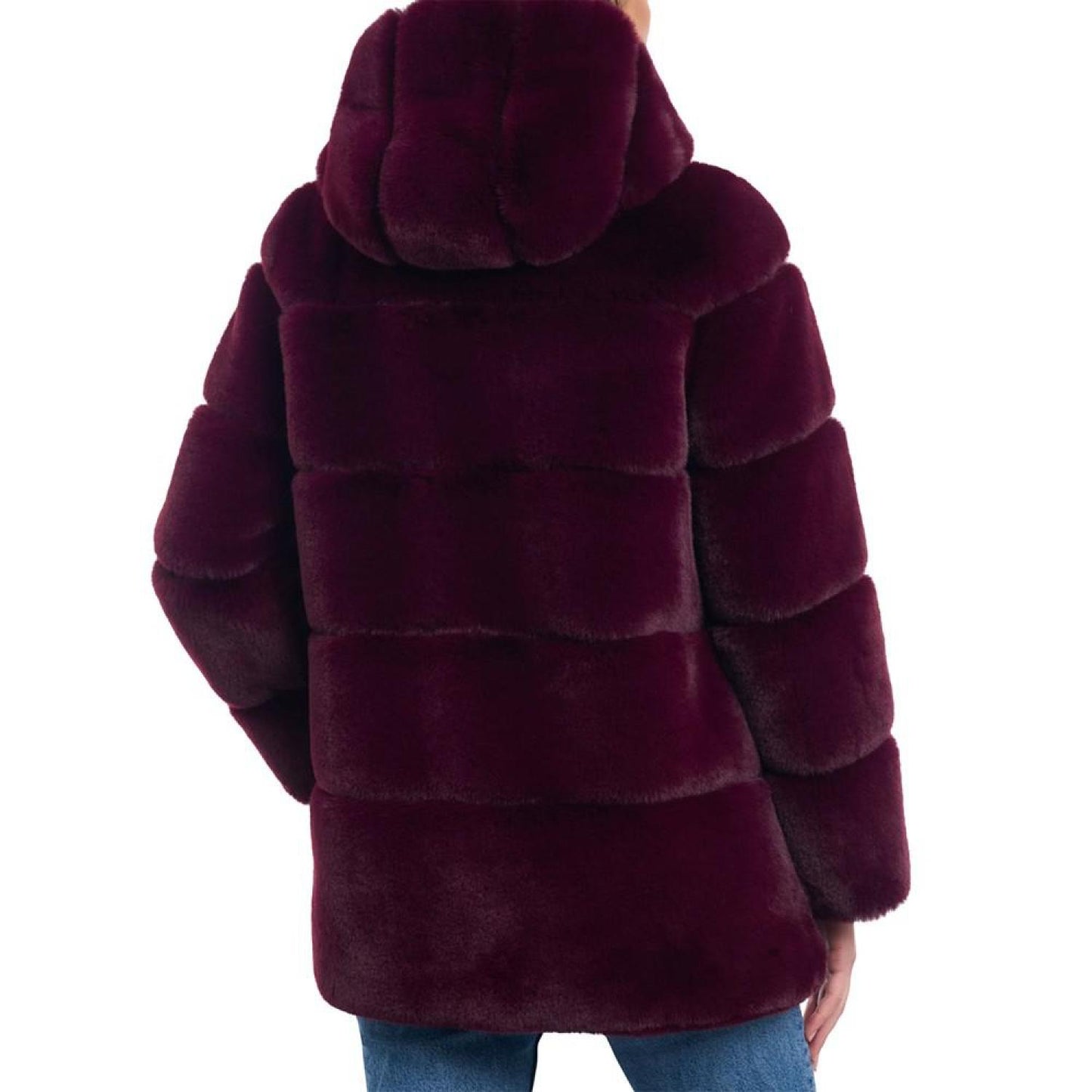 Women's Hooded Faux-Fur Coat