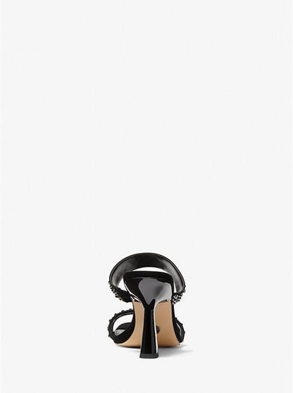 Clara Embellished Faux Suede Sandal