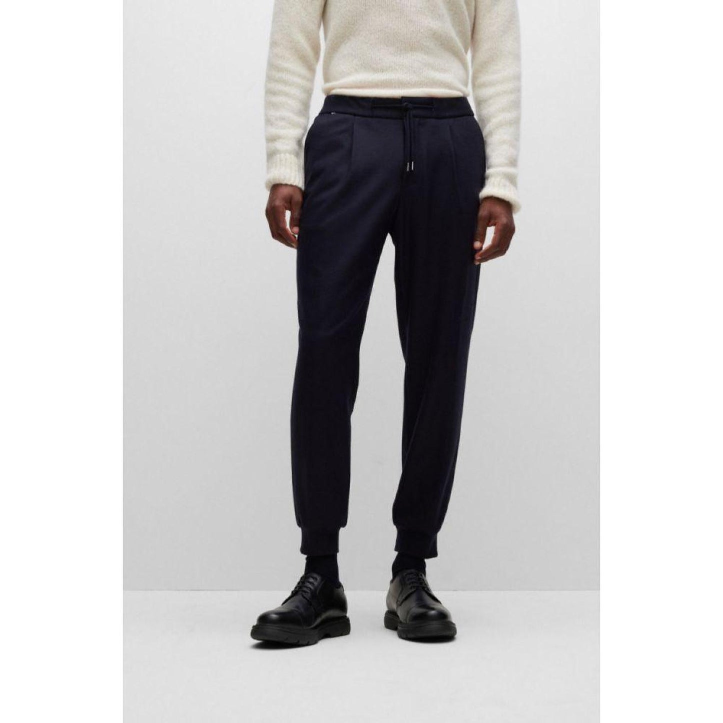 Tapered-fit trousers in a wool blend