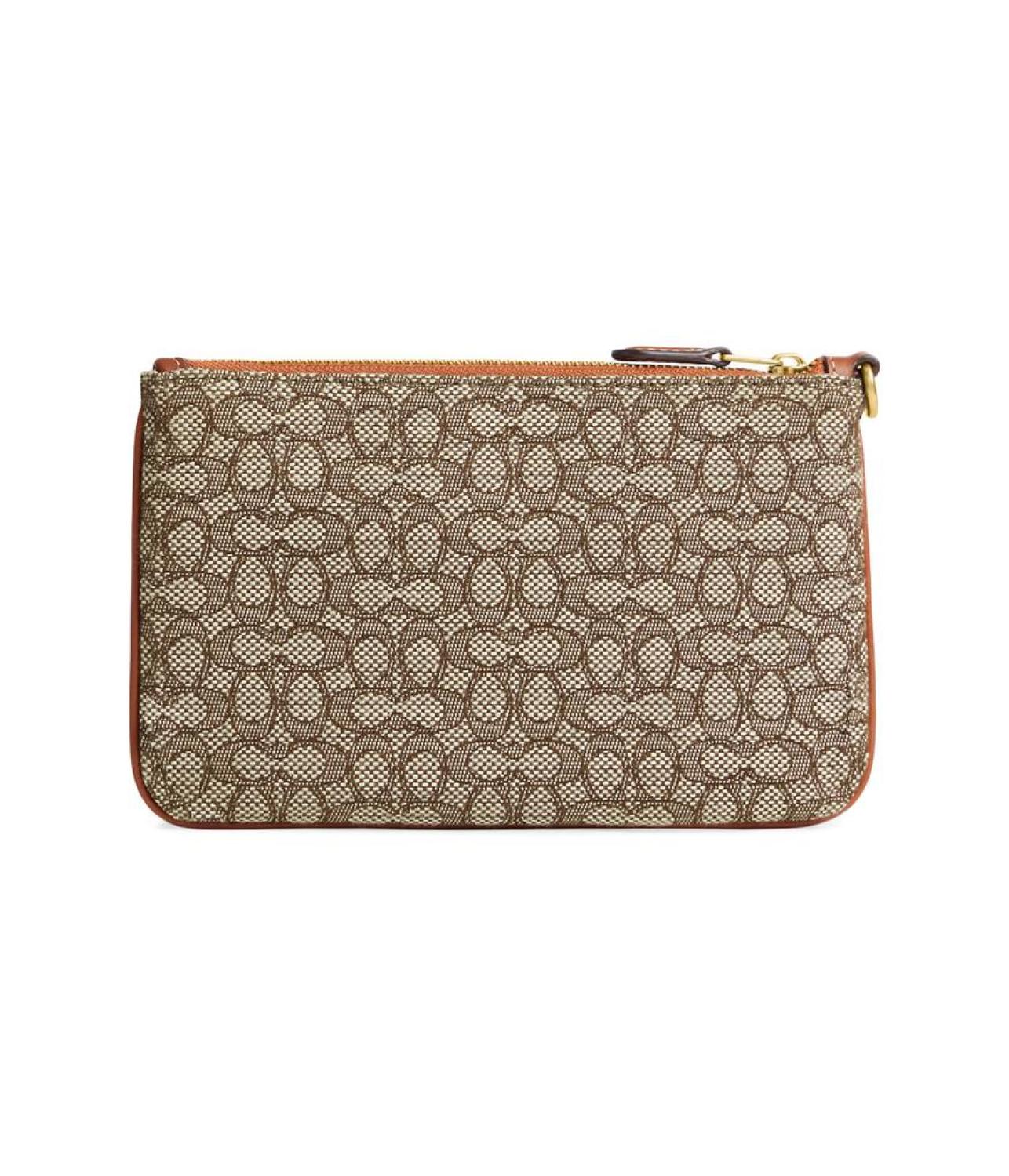 Mini Signature Jacquard Small Wristlet