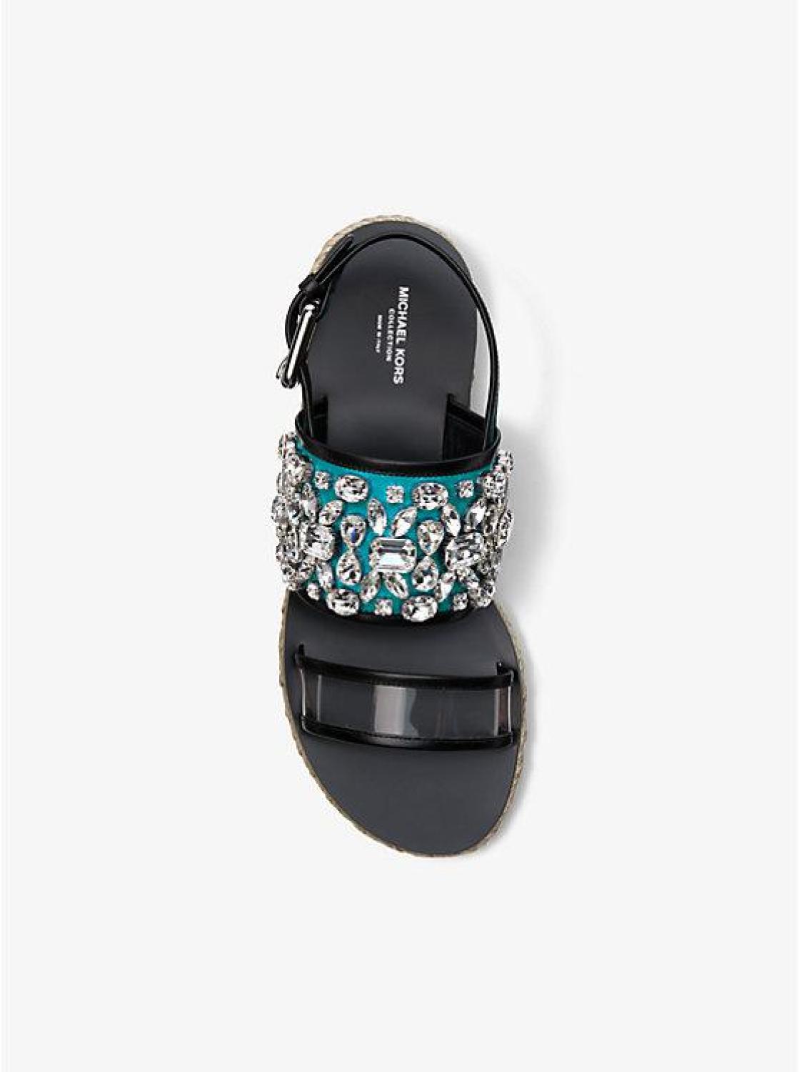 Lafayette Embellished Calf Leather Sandal