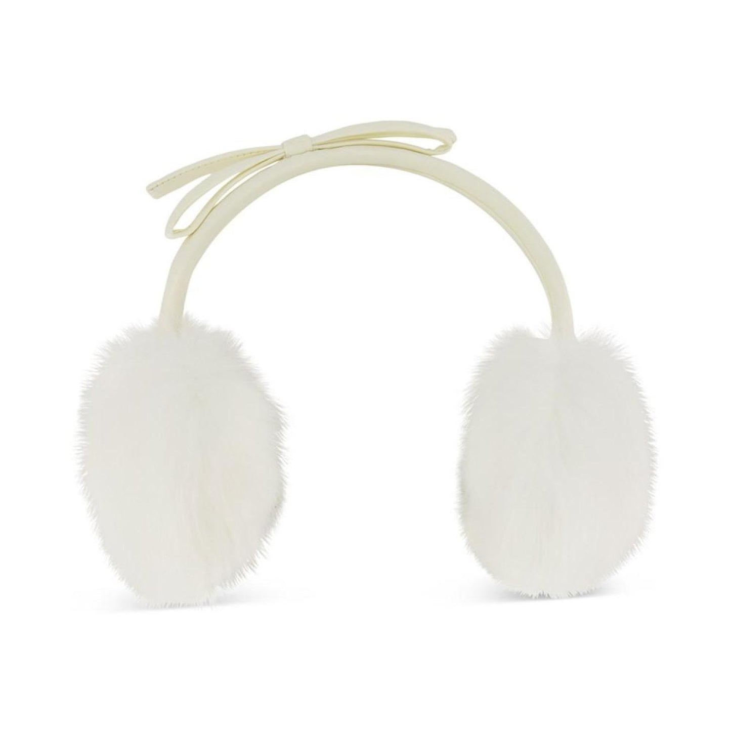 Women's Faux Fur Bow-Trim Earmuffs