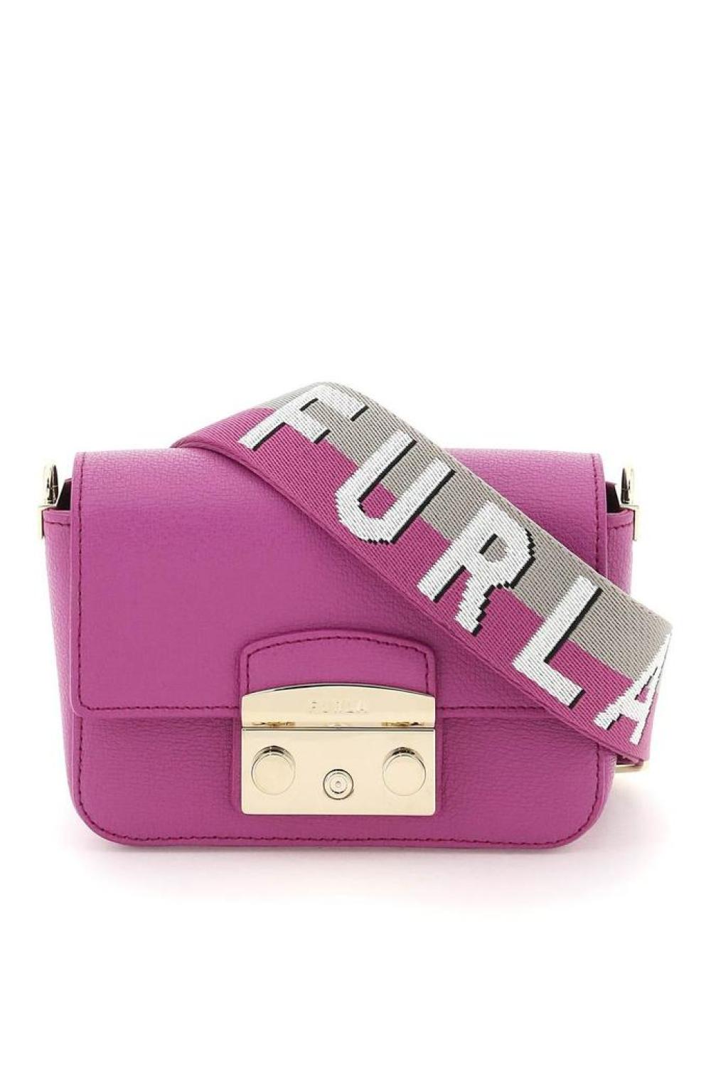 Furla Metropolis Logo Engraved Shoulder Bag