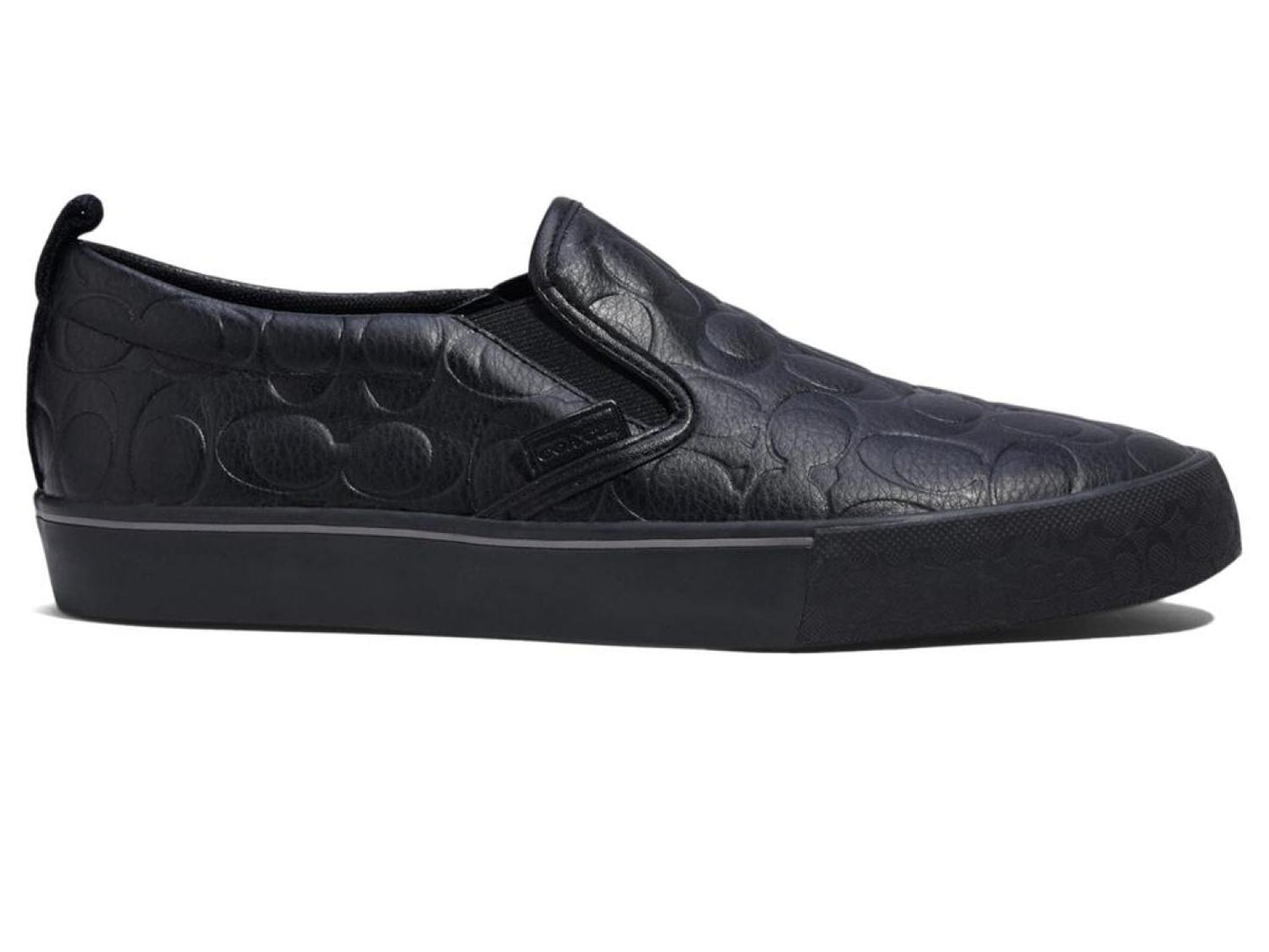 Signature Embossed Pebble Slip-On Skate Sneaker