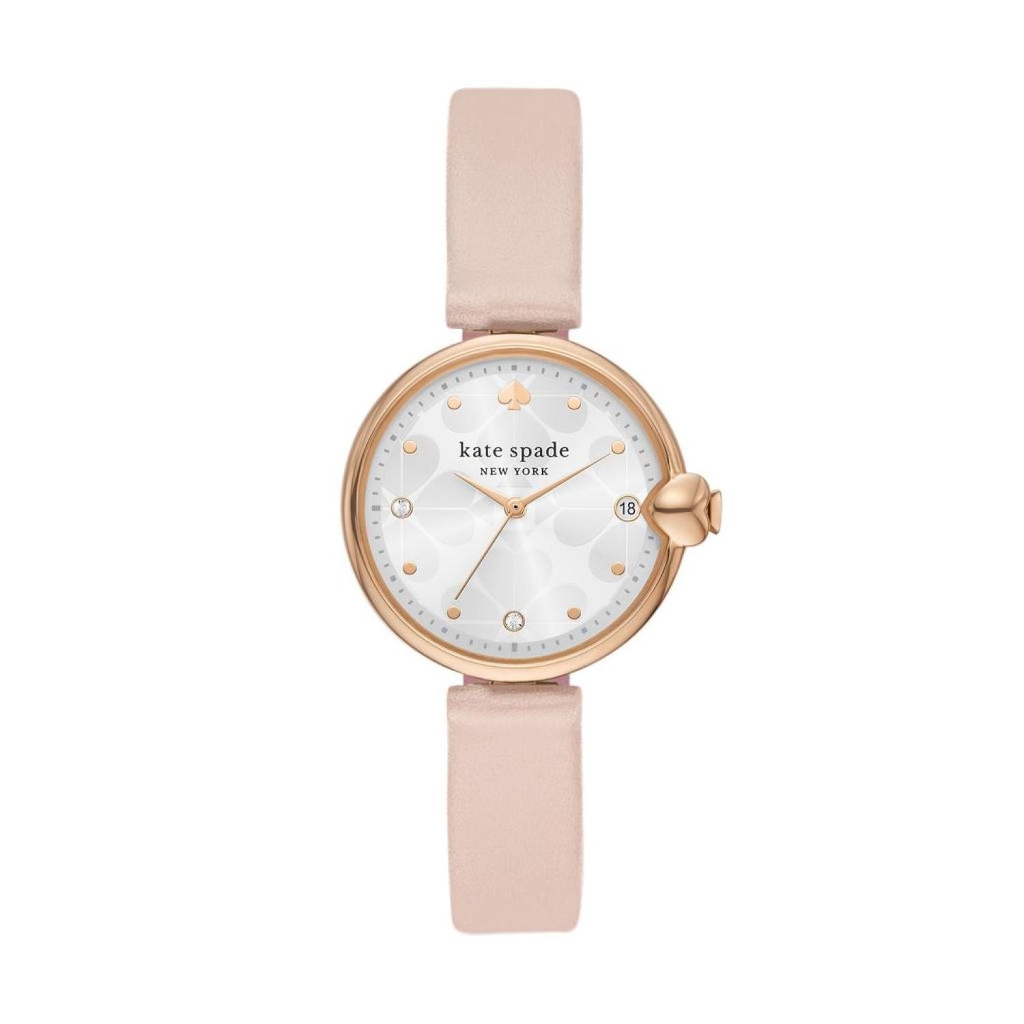 kate spade new york women's chelsea park three-hand date, rose gold-tone stainless steel watch