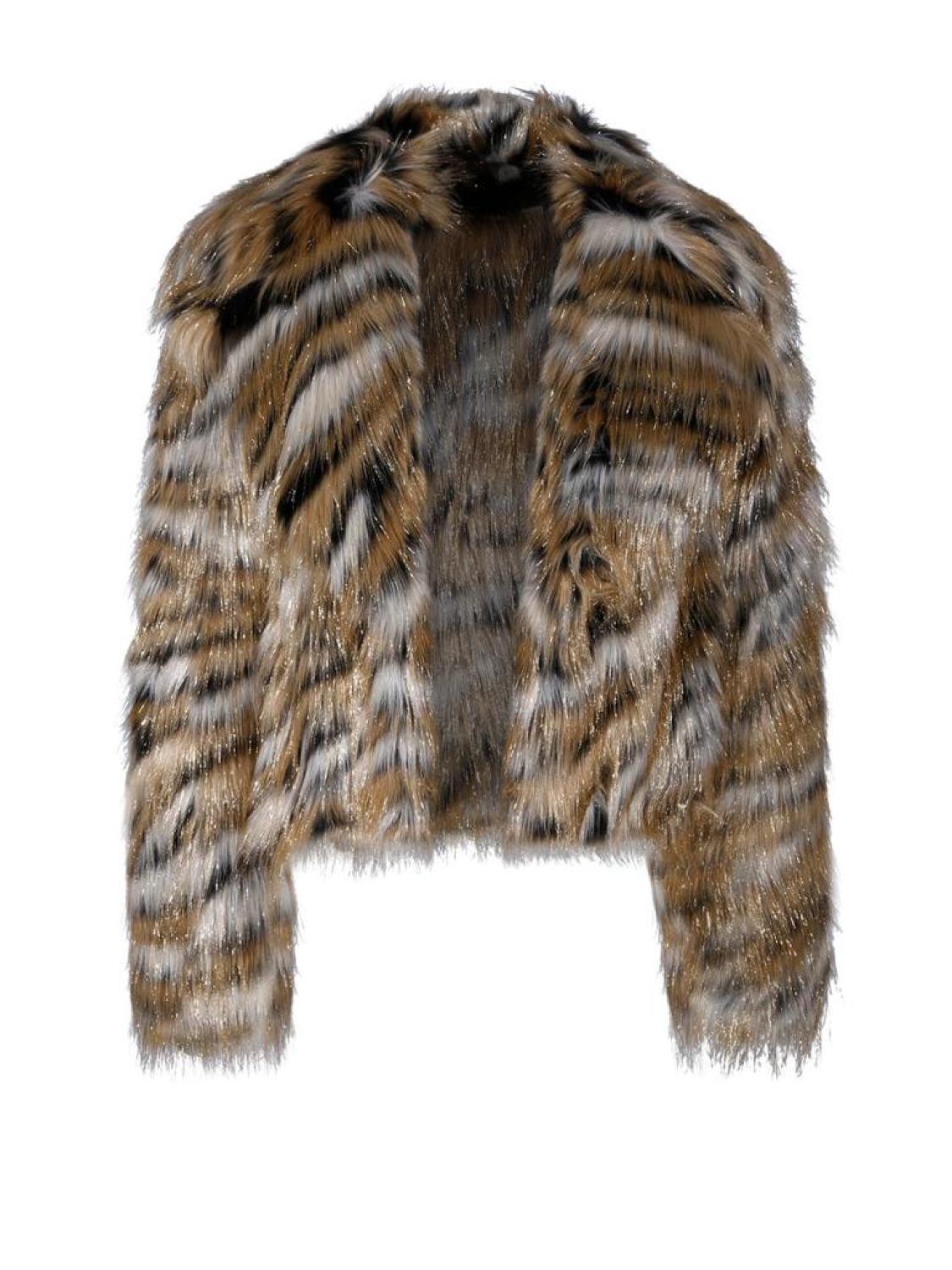 Michael Michael Kors Faux Fur Cropped Jacket