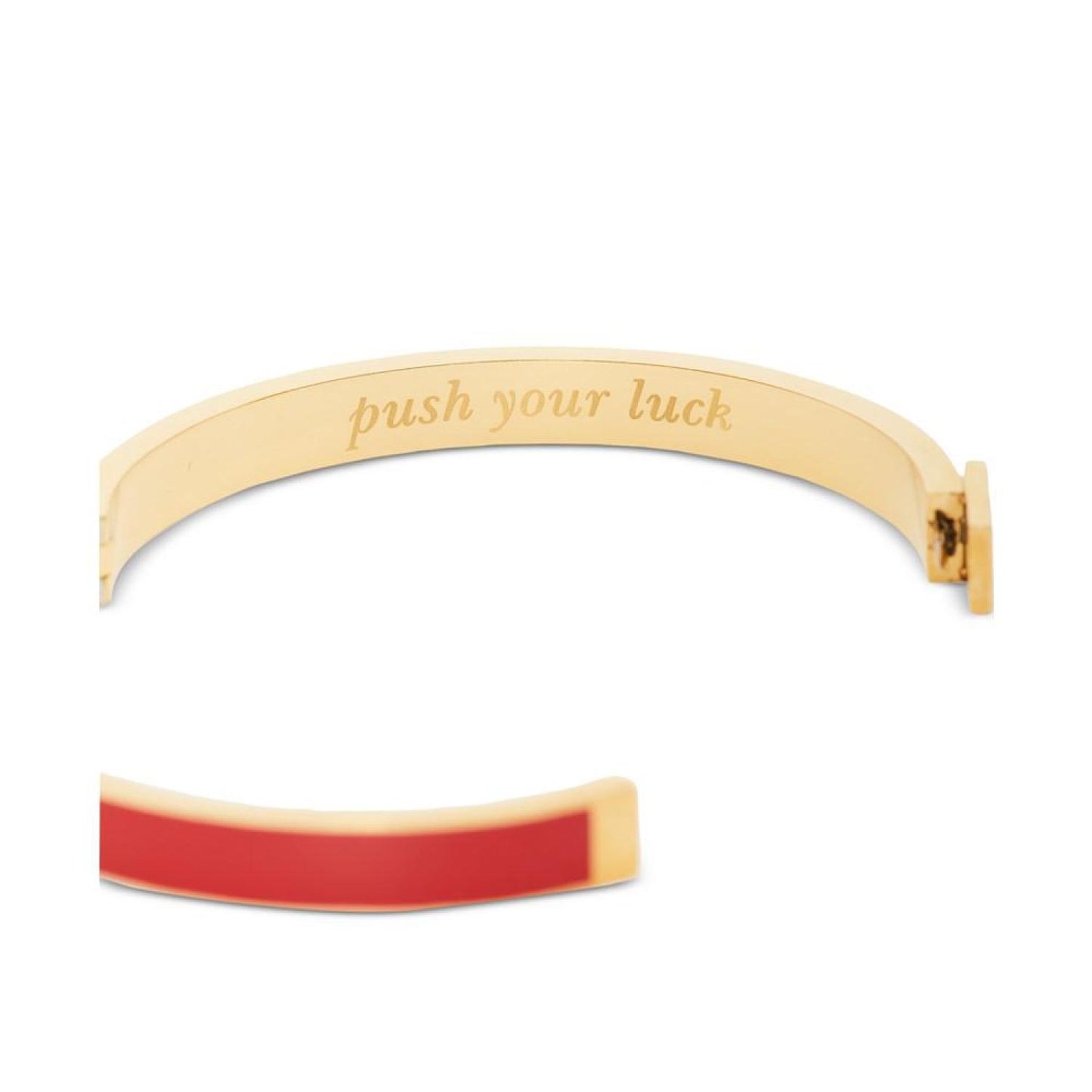 Gold-Tone Never A Dull Moment Color Inlay Bangle Bracelet