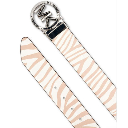 Women's Reversible Zebra-Print Belt