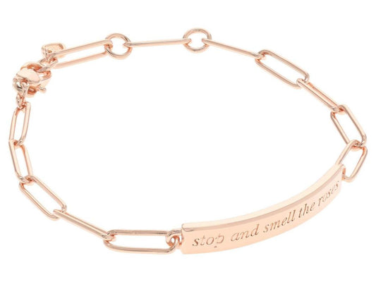 Idiom Bracelet Stop and Smell The Roses Idiom Bracelet