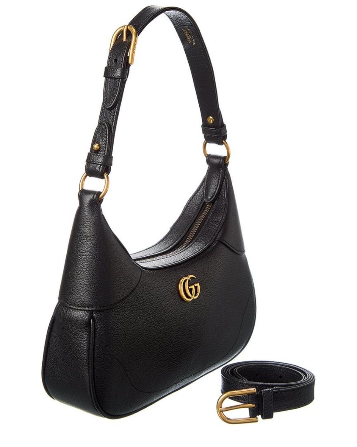 Gucci Aphrodite Small Leather Hobo Bag