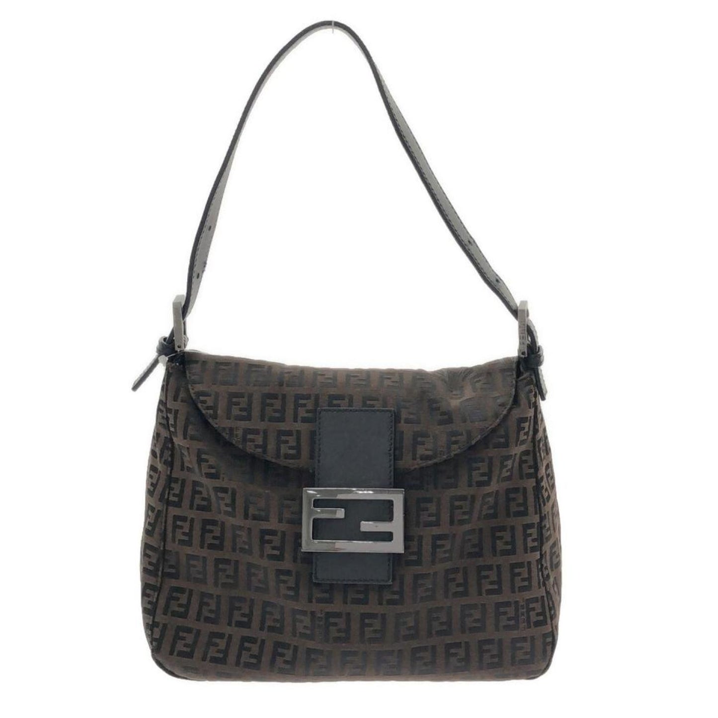 Fendi Mamma Baguette  Canvas Shoulder Bag (Pre-Owned)