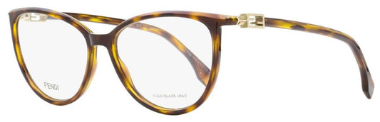 Fendi Women's Oval Eyeglasses FF0462 086 Dark Havana 54mm