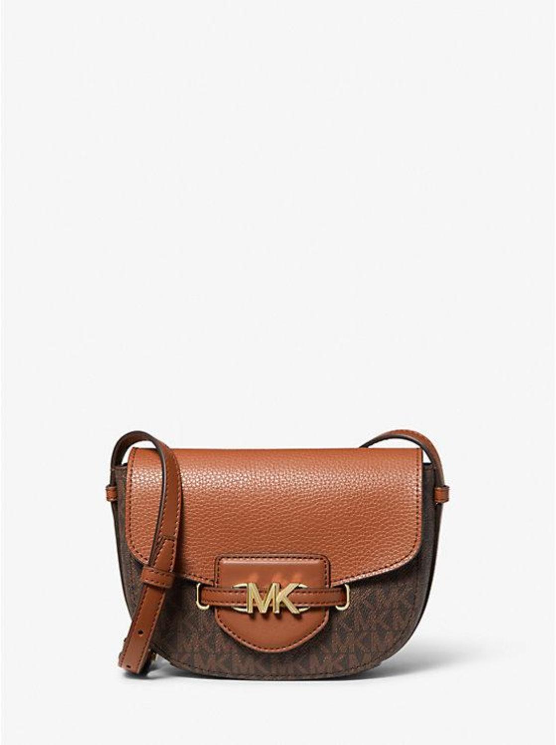 Reed Small Logo and Leather Crossbody Bag