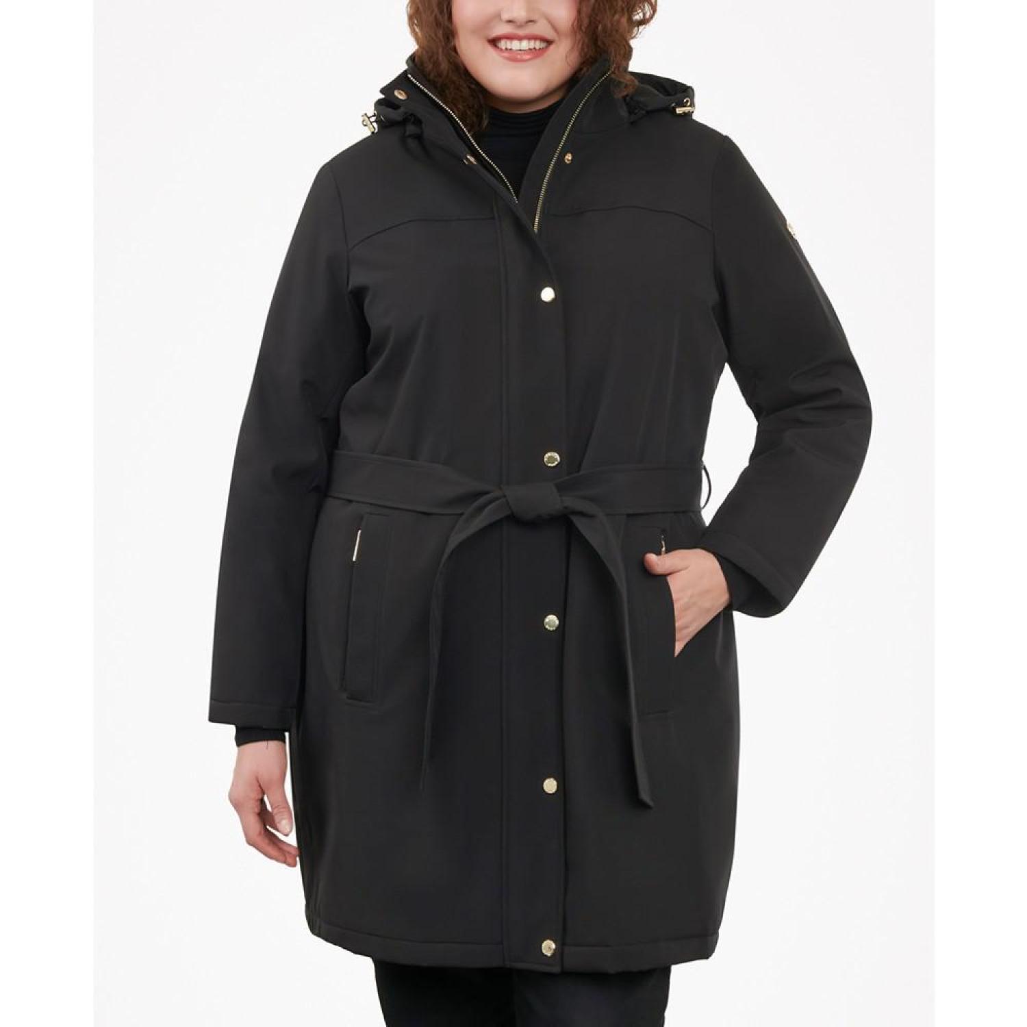 Hooded 2025 belted raincoat