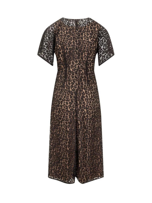 Michael Michael Kors Leopard Corded Lace Midi Dress