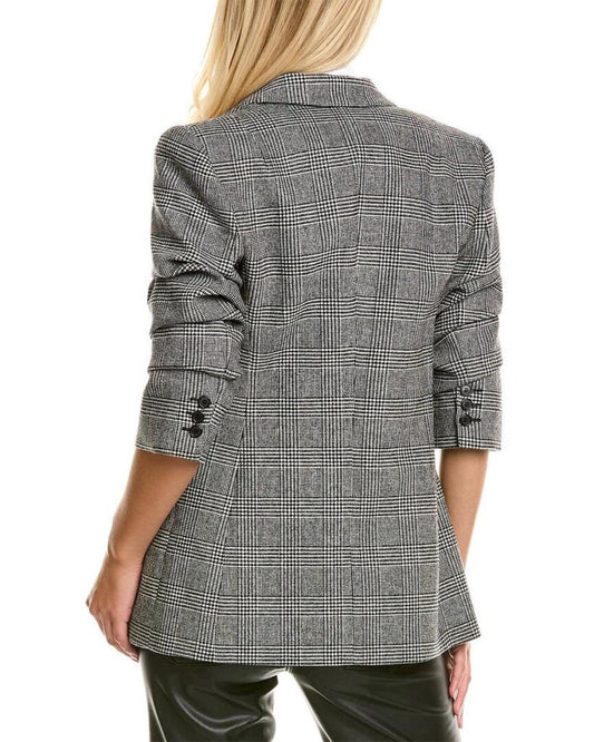 Michael Kors Glenplaid Wool-Blend Blazer