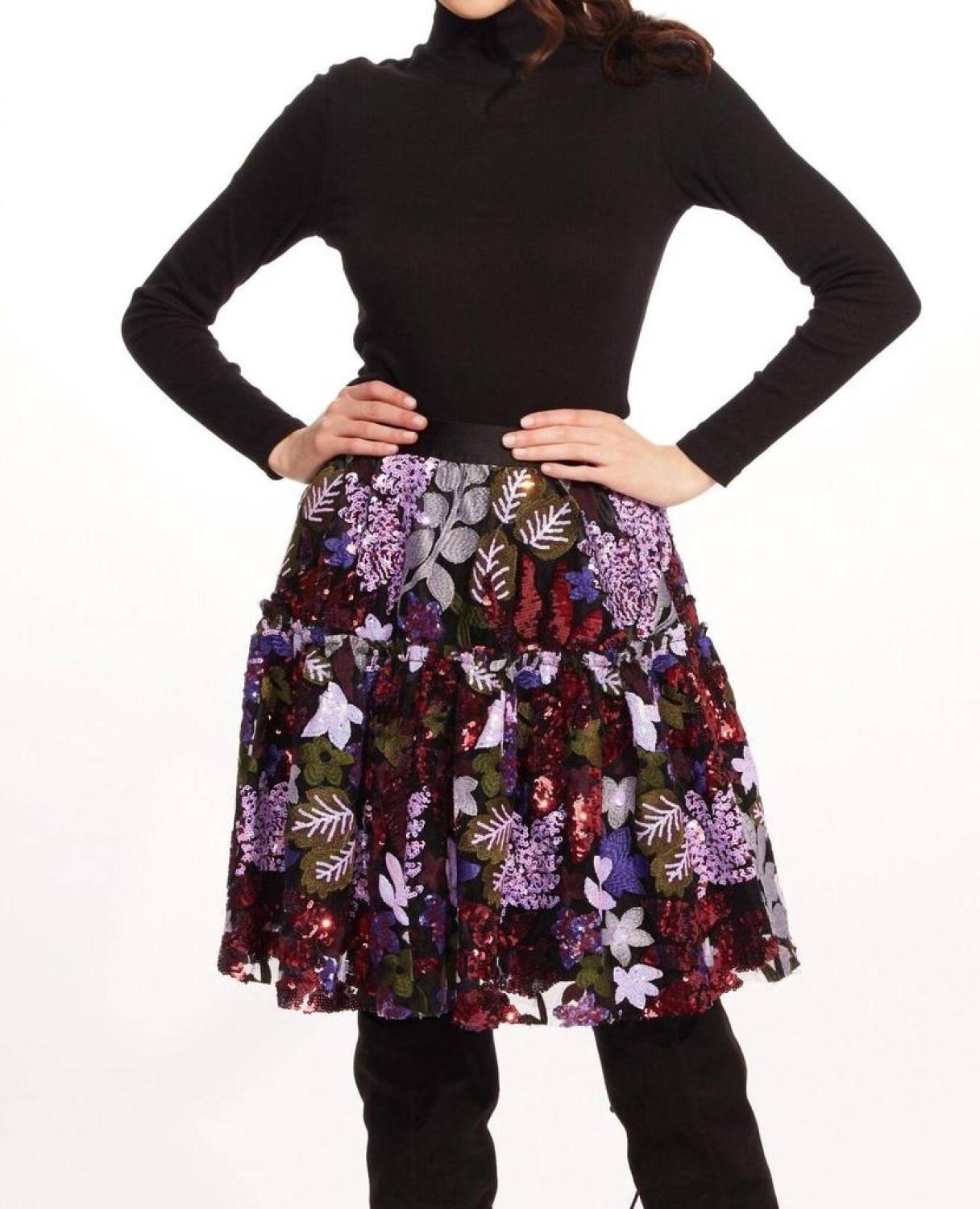 Belle Skirt In Tempest Bloom