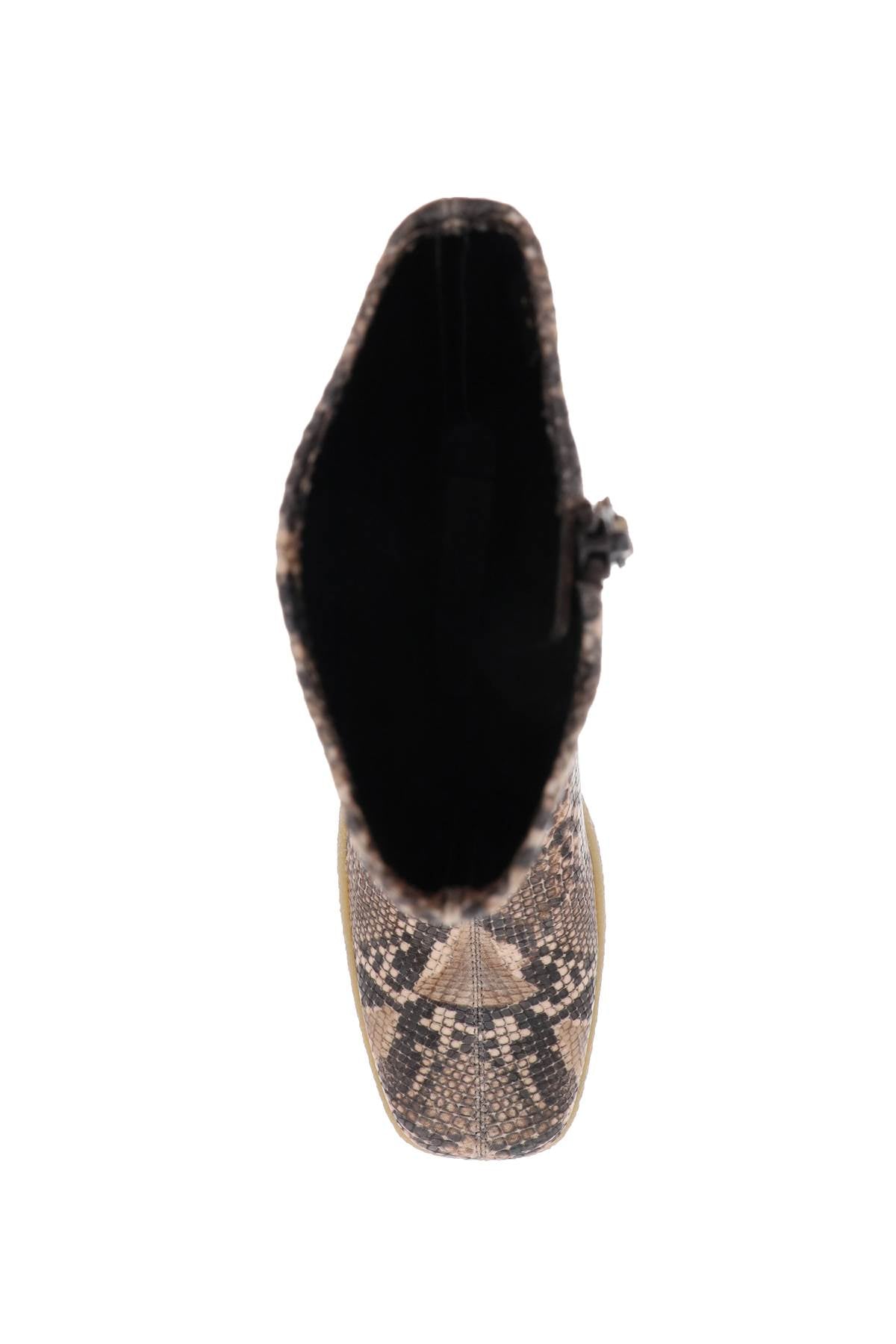 Stella mccartney skyla wedge ankle boots in alter python