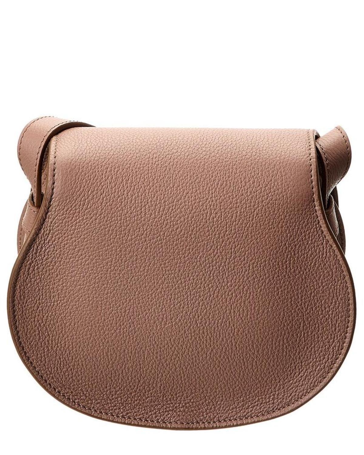 Chloé Marcie Small Leather Saddle Bag