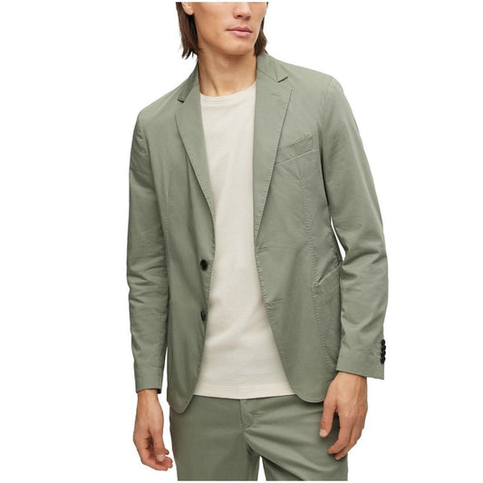 Men's Slim-Fit Crease-Resistant Cotton Blend Jacket