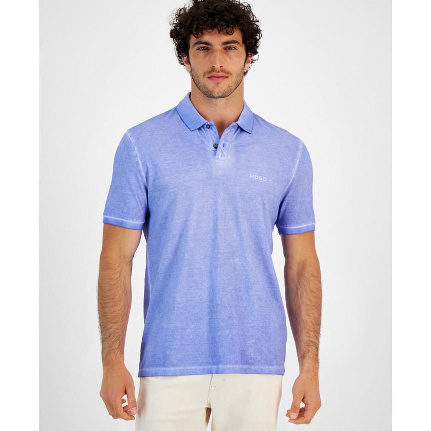 Domares Men's Cotton Regular-Fit Polo Shirt