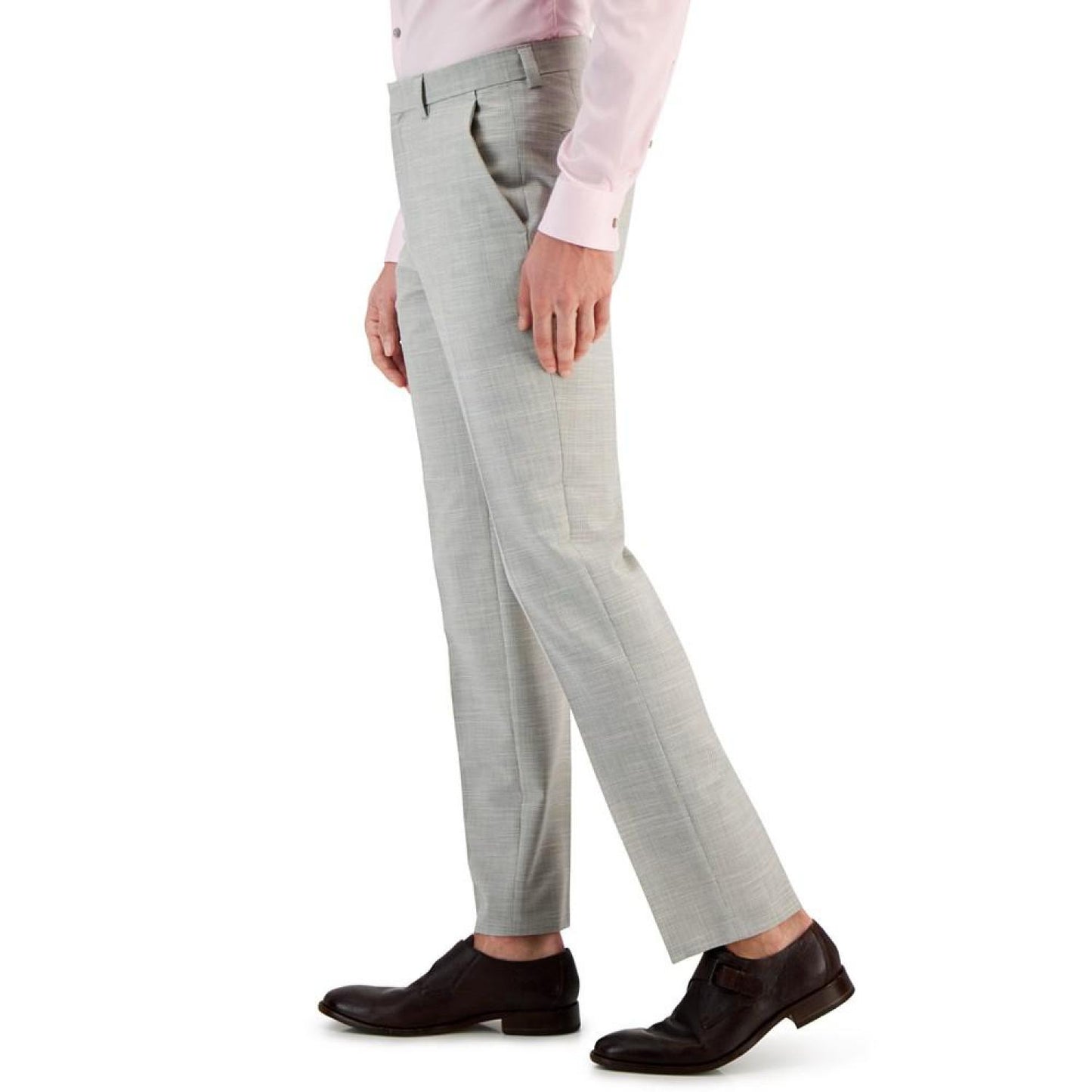 Men's Modern-Fit Check-Print Superflex Suit Pants