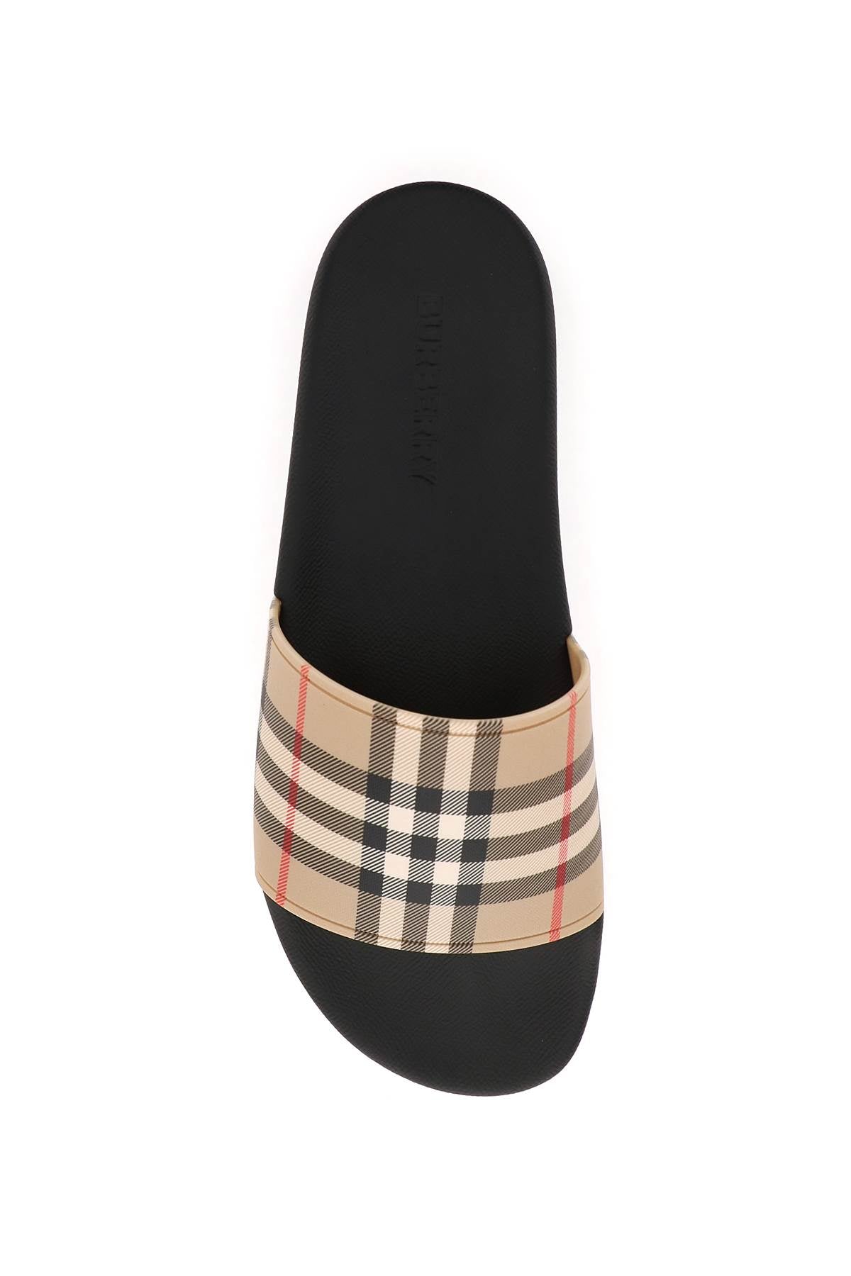 Burberry tartan slides