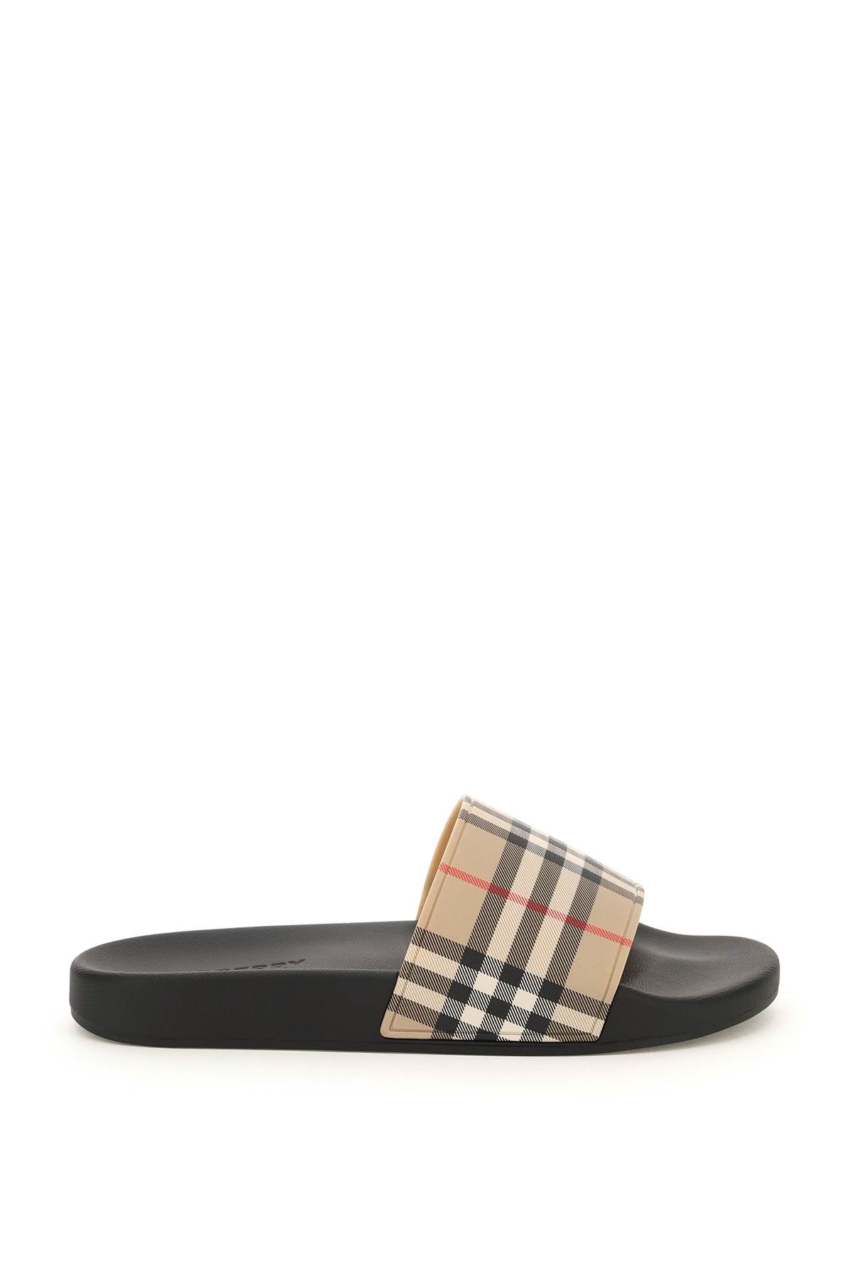 Burberry tartan slides