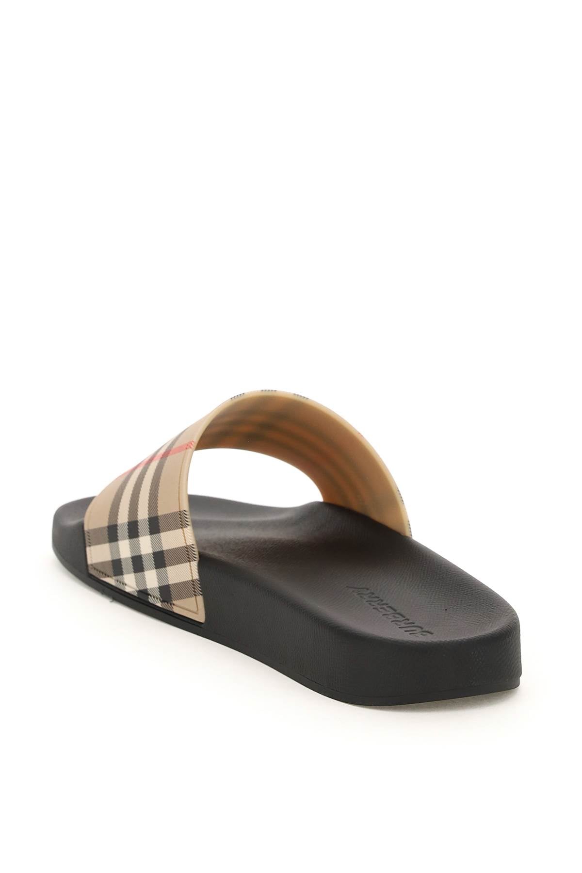 Burberry tartan slides