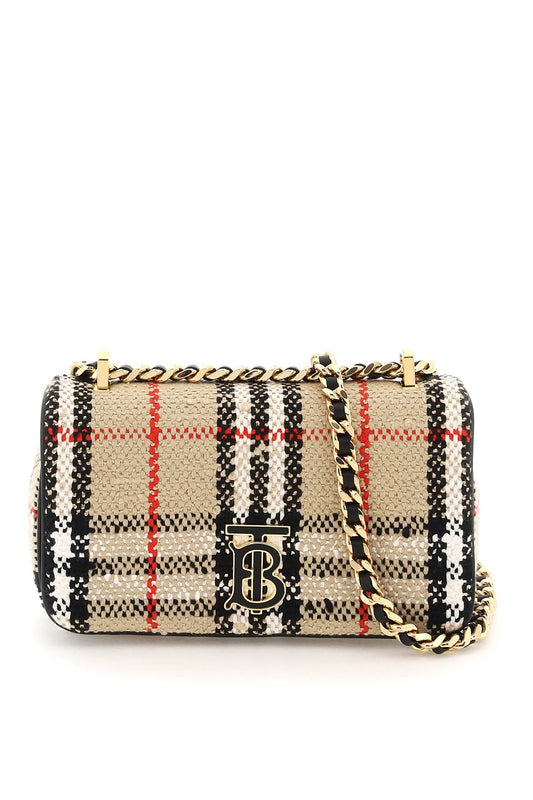 Burberry bouclé lola crossbody bag