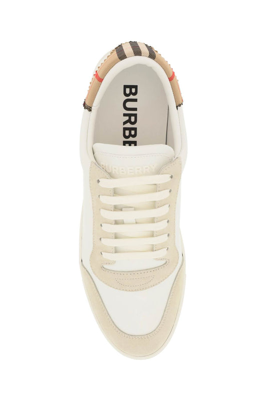 Burberry low-top leather sneakers