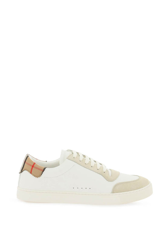 Burberry low-top leather sneakers