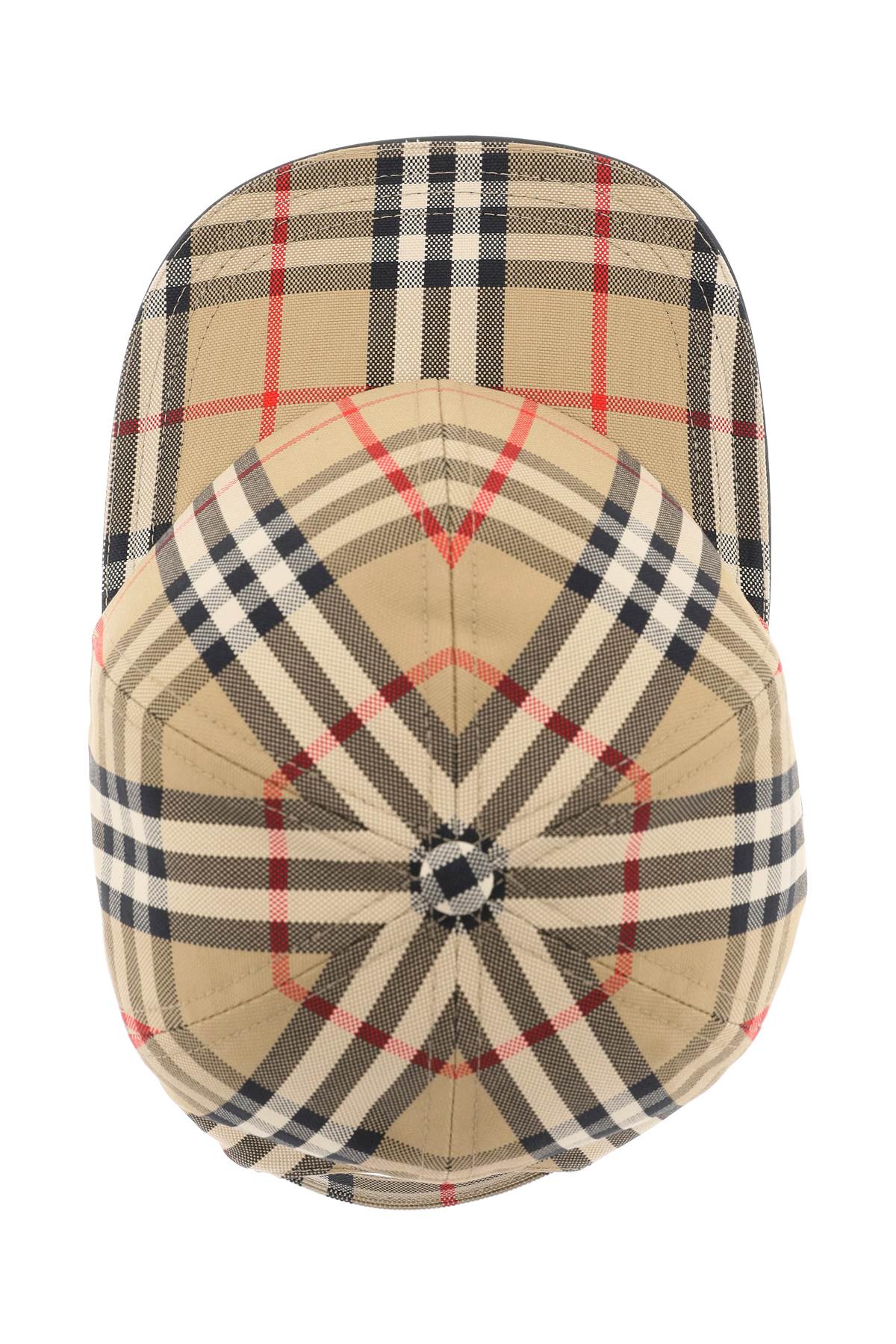 Burberry check print baseball cap