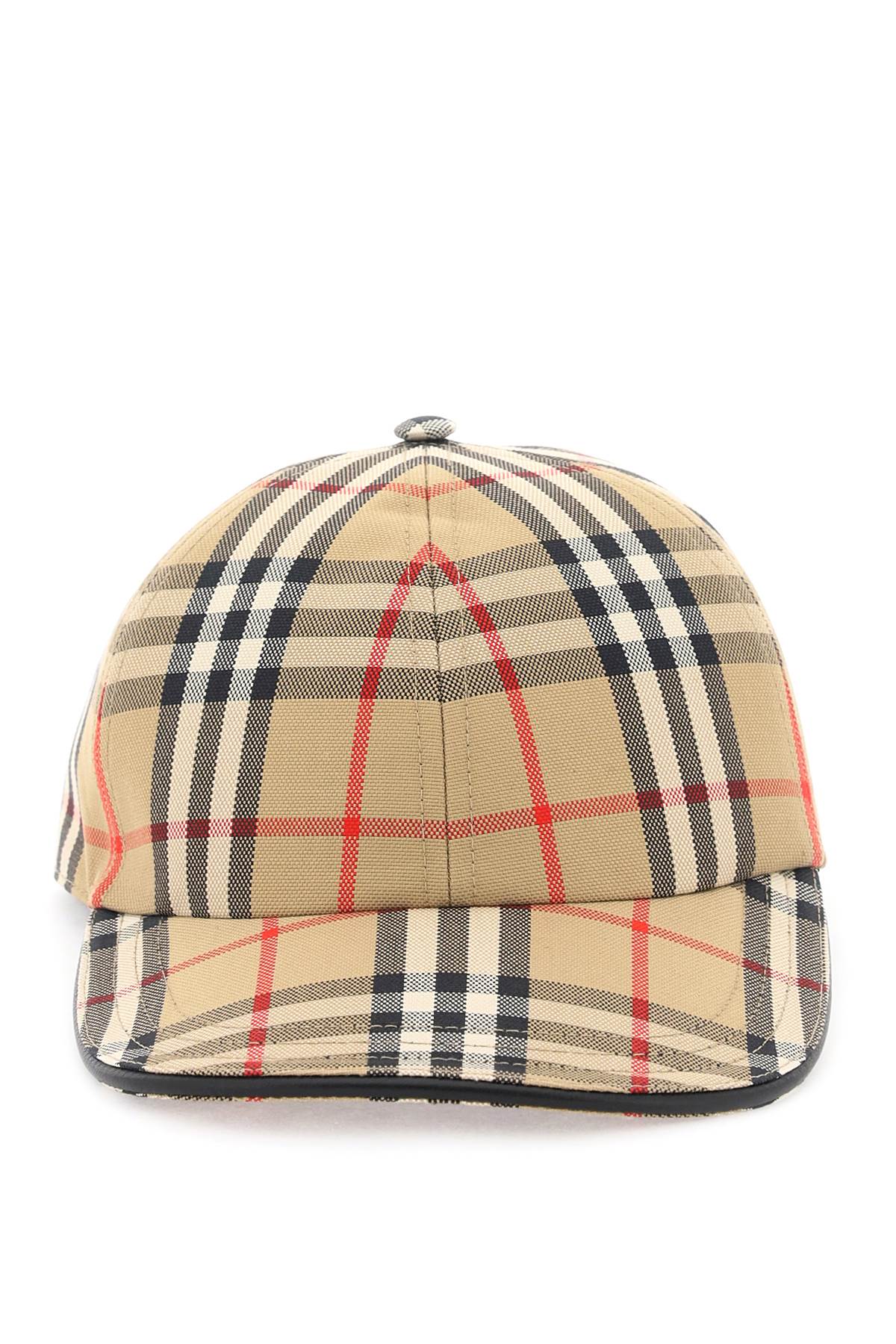 Burberry check print baseball cap