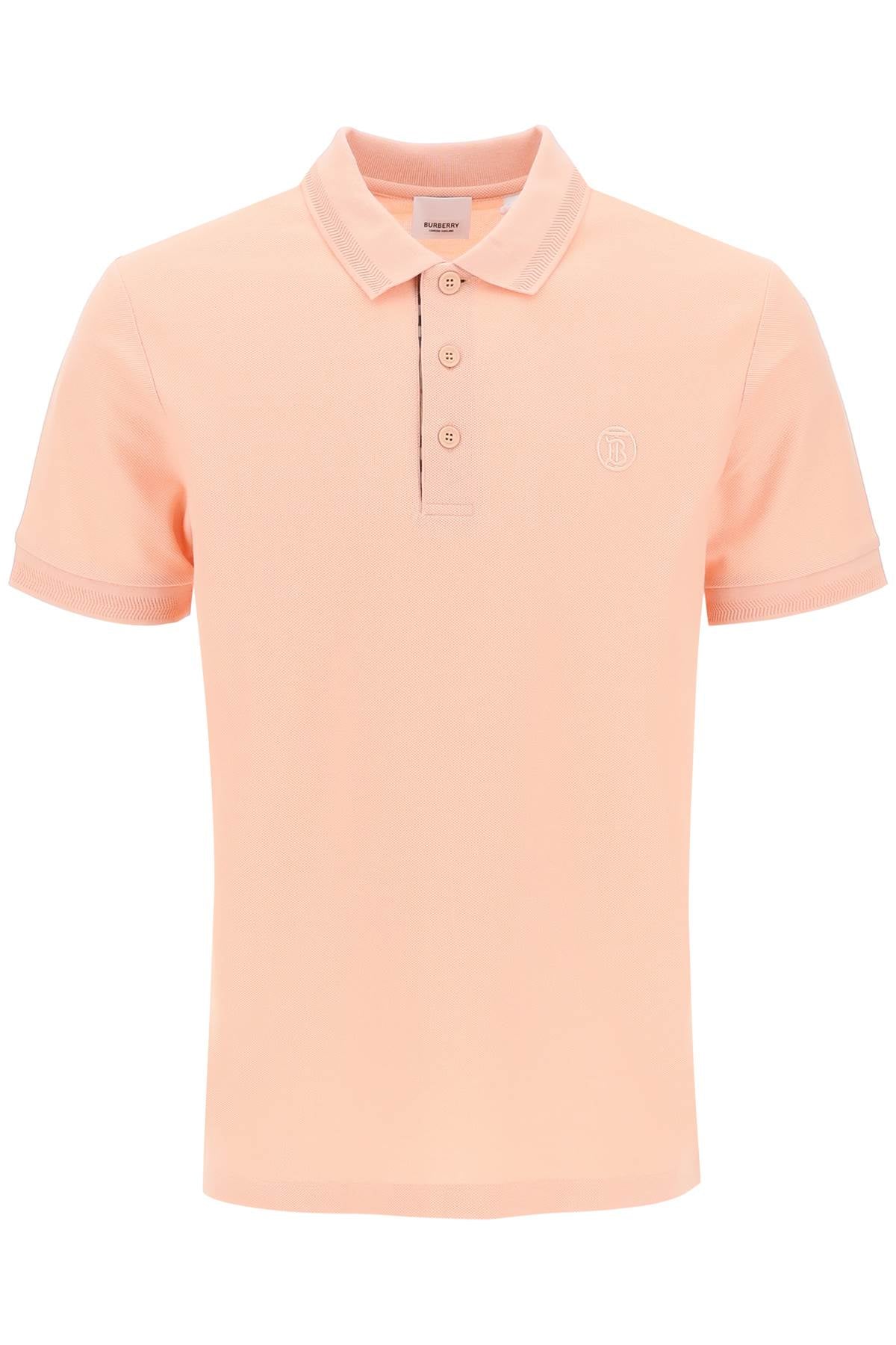 Burberry eddie polo shirt in organic piqué