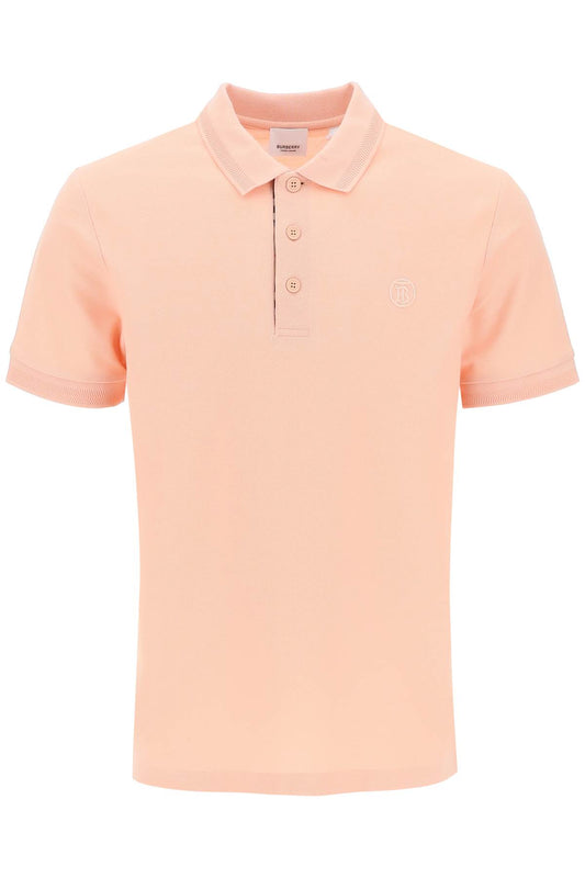 Burberry eddie polo shirt in organic piqué