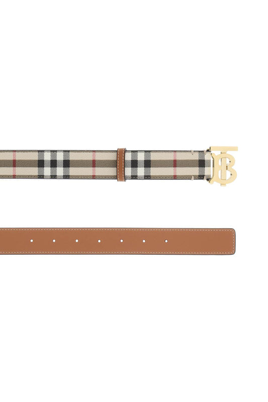 Burberry check tb belt