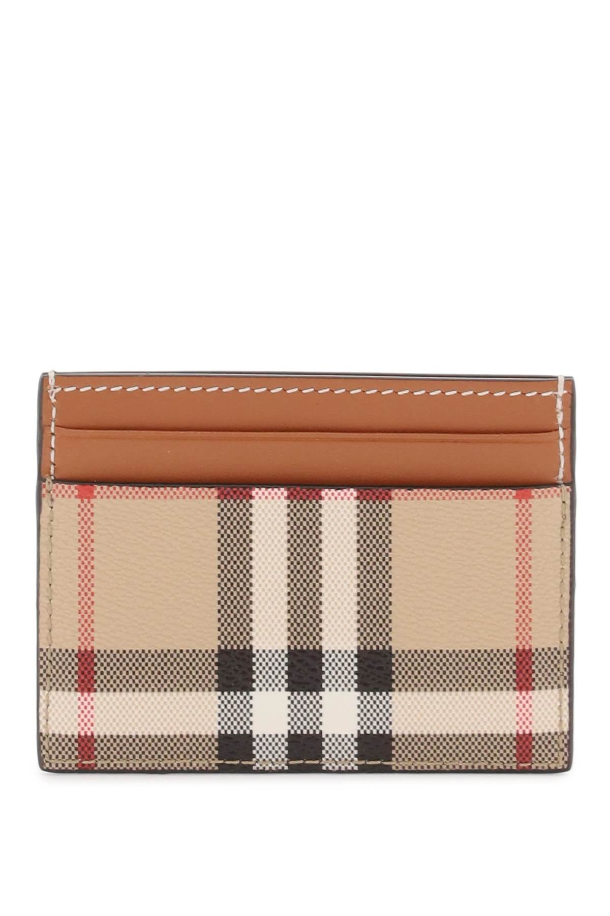 Burberry card holder with tartan pattern