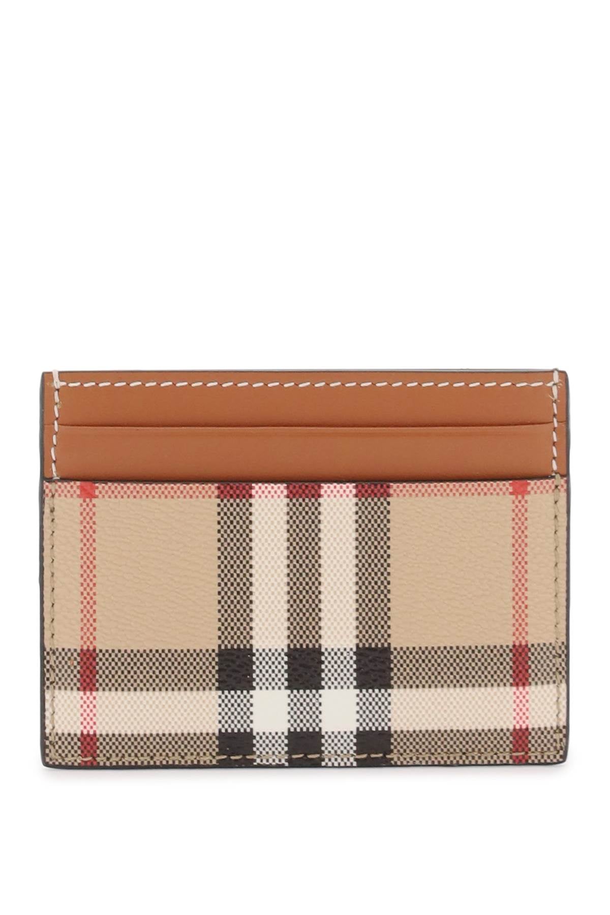 Burberry card holder with tartan pattern