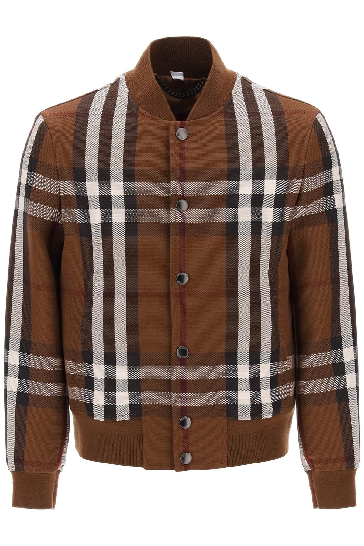 Burberry bomber jacket with burberry check motif