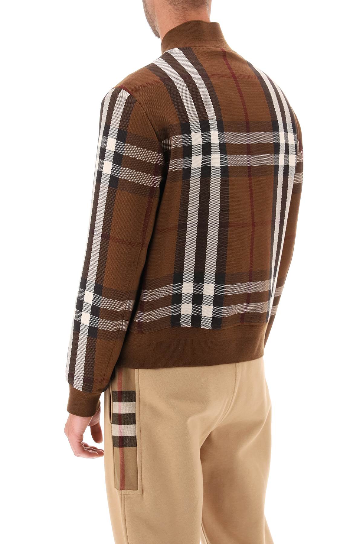 Burberry bomber jacket with burberry check motif