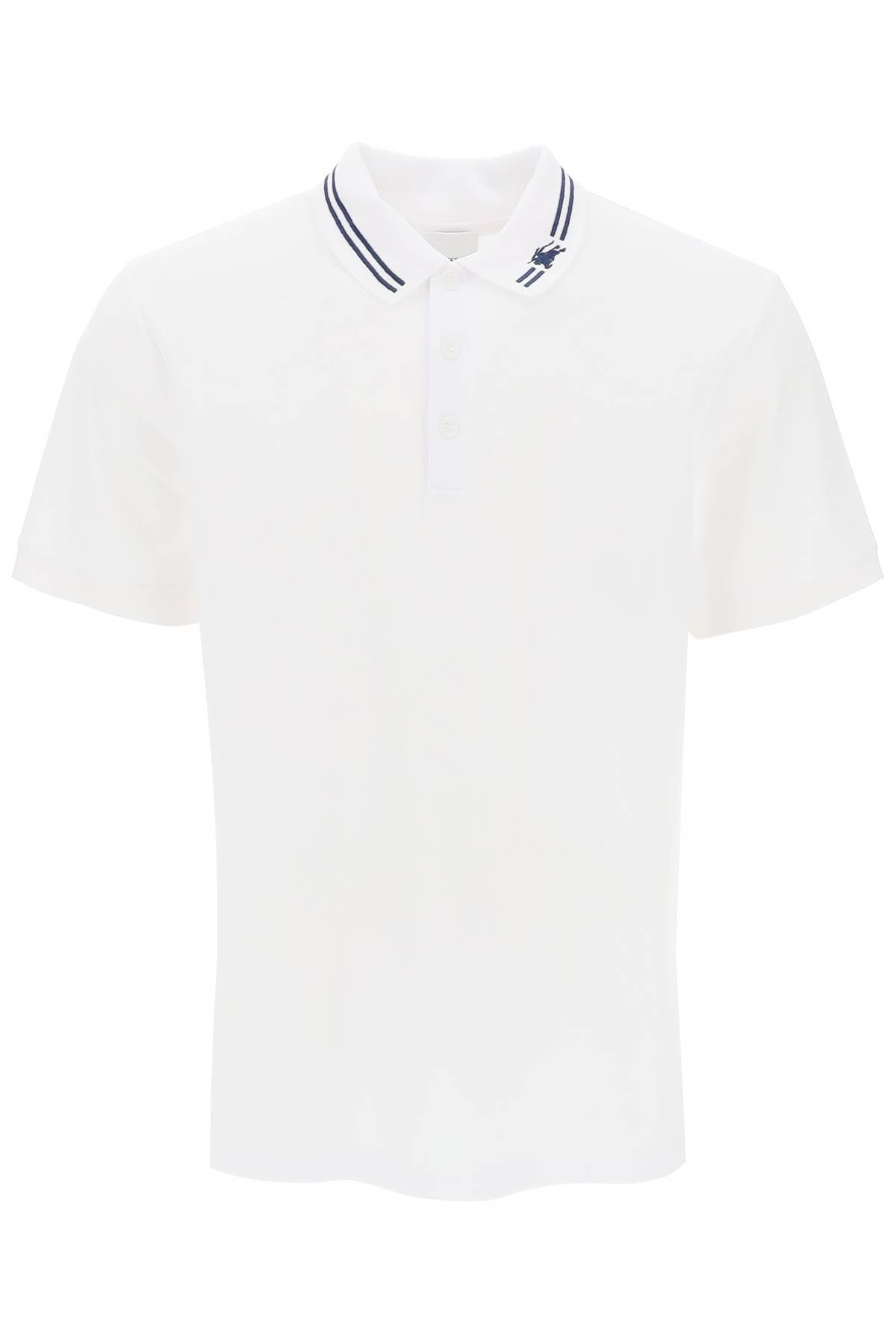 Burberry polo with striped collar