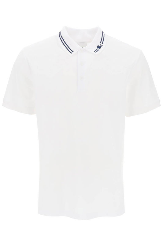 Burberry polo with striped collar