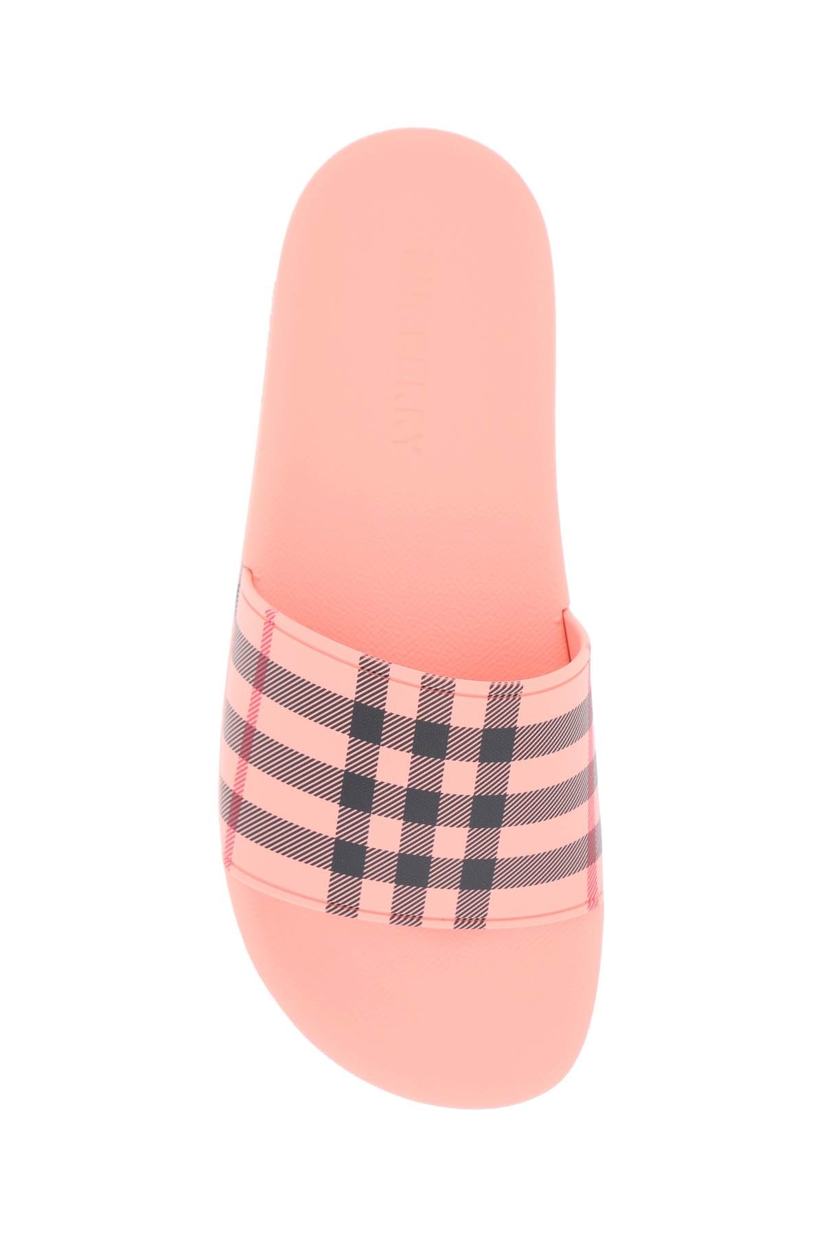 Burberry tartan rubber slides