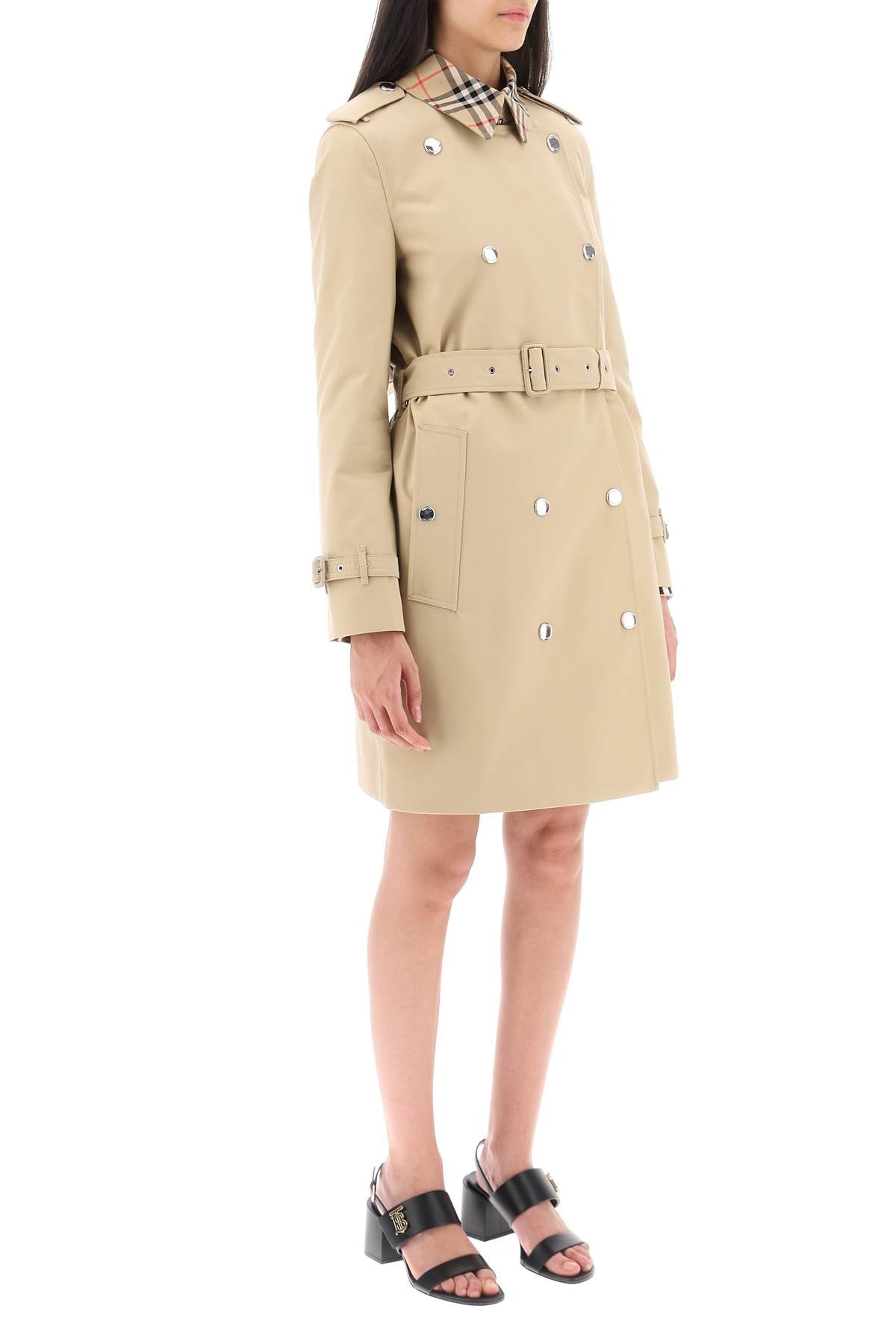 Burberry montrose double-breasted trench coat